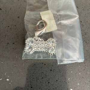 New rhinestone dog bone charm